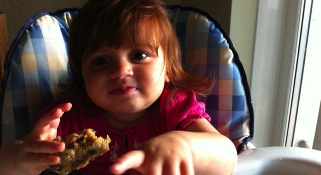 Dietitian UK: Toddler enjoys banana flapjack