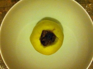 Dietitian UK: Baked Apple - stuff it with raisins then microwave