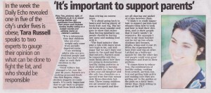 Priya in the Daily Echo March 2013