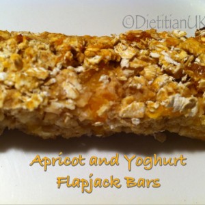 Dietitian UK: Apricot and Yoghurt Flapjack Bar
