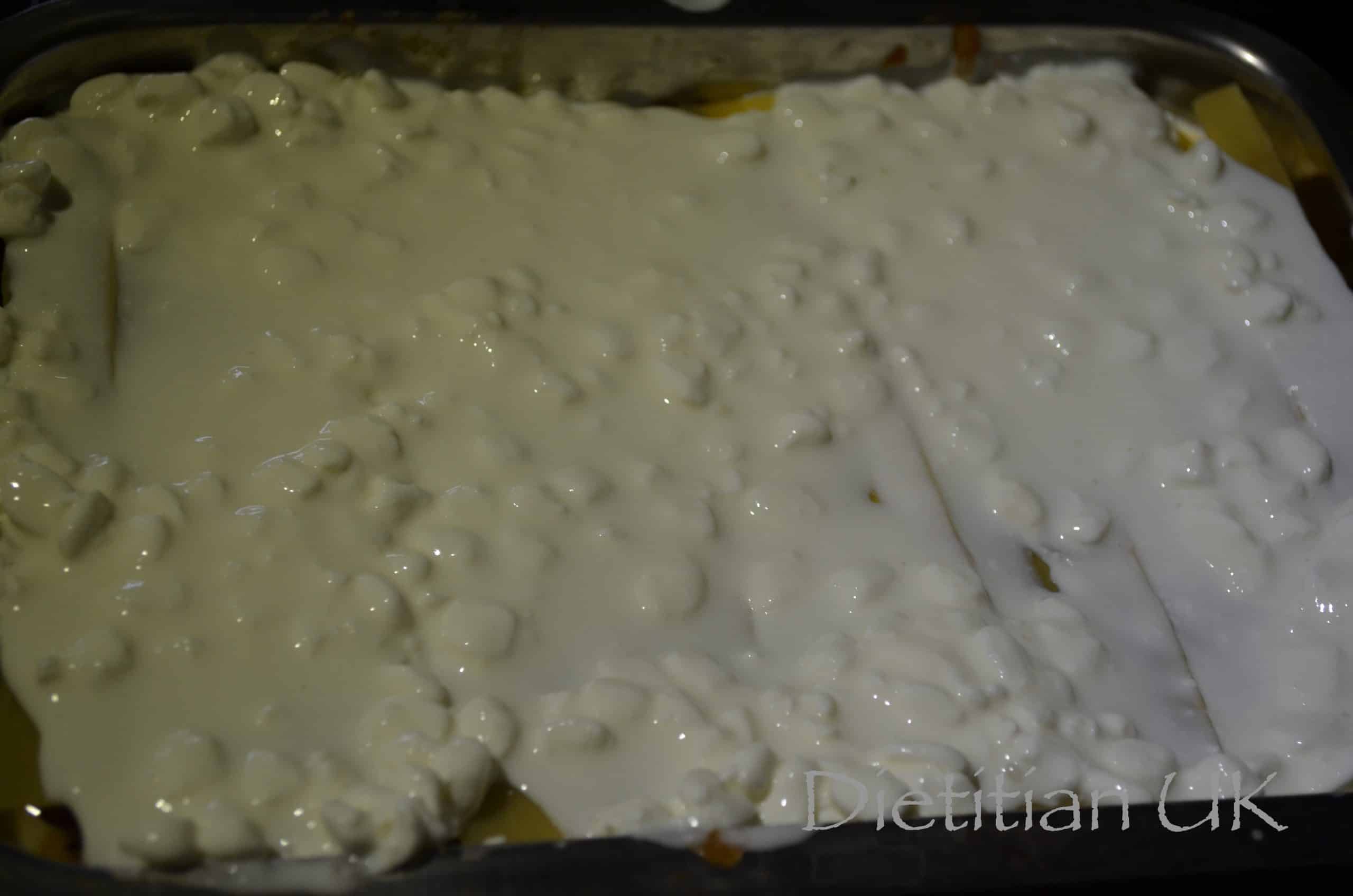 Dietitian UK: Healthy Vegetable Lasagne with cottage cheese sauce.2