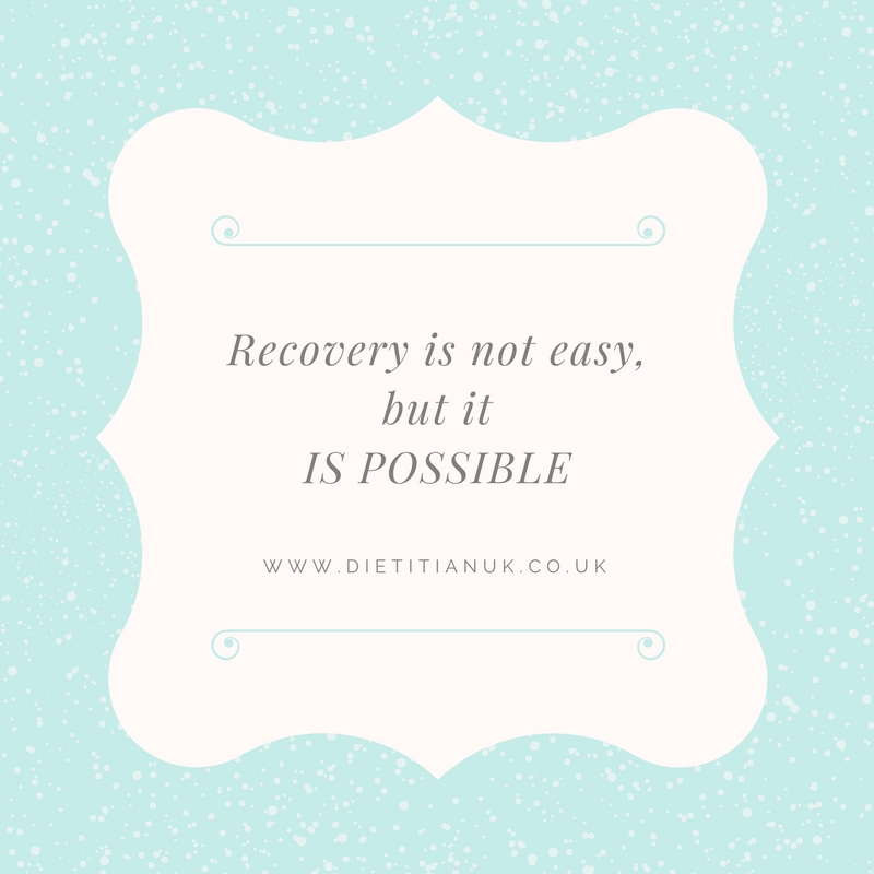 What makes it easier to recover from an eating disorder?