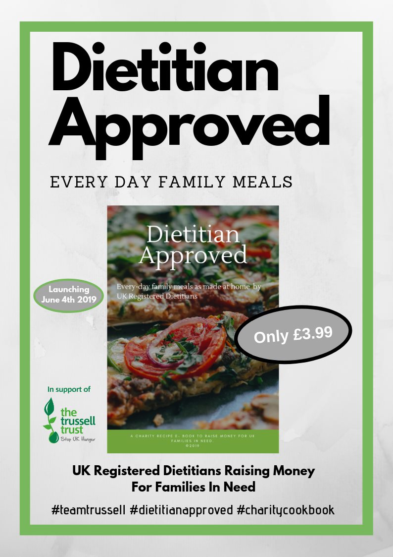 Dietitian Approved – everyday family meals charity recipe book.