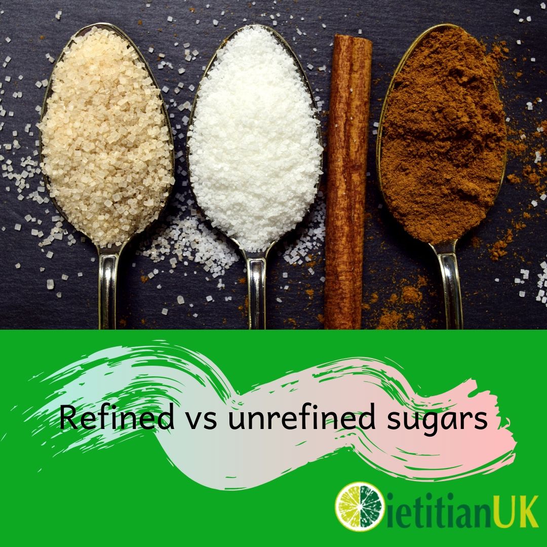 Are unrefined sugars healthier than refined sugars?