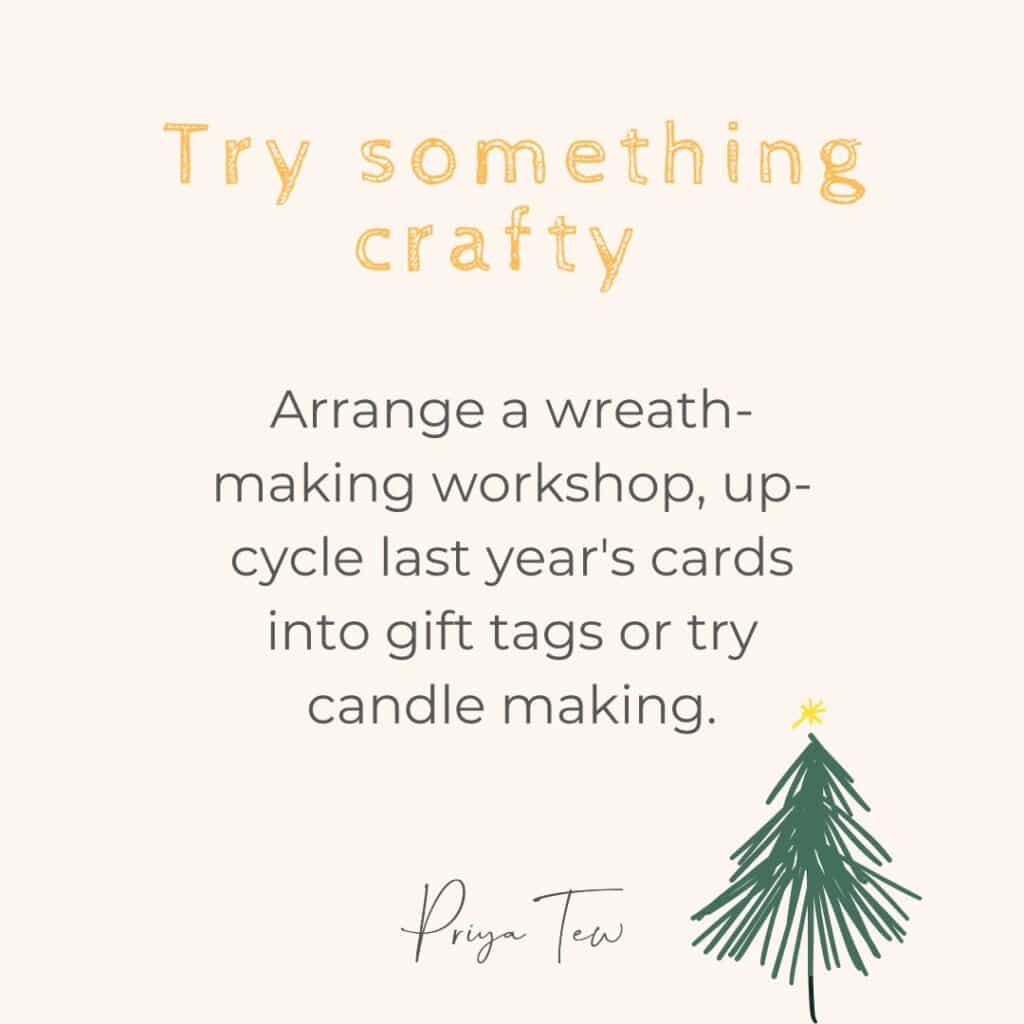 Try soemthing crafty this christmas for your mental health