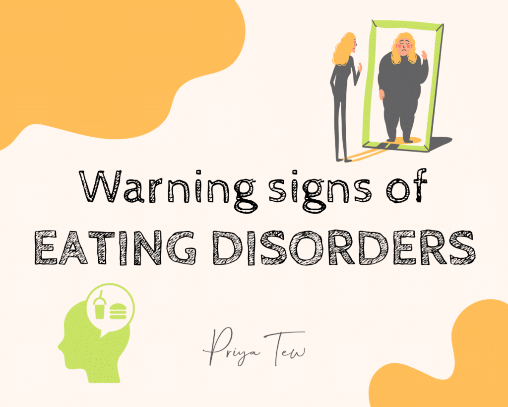 warning signs of eating disorders