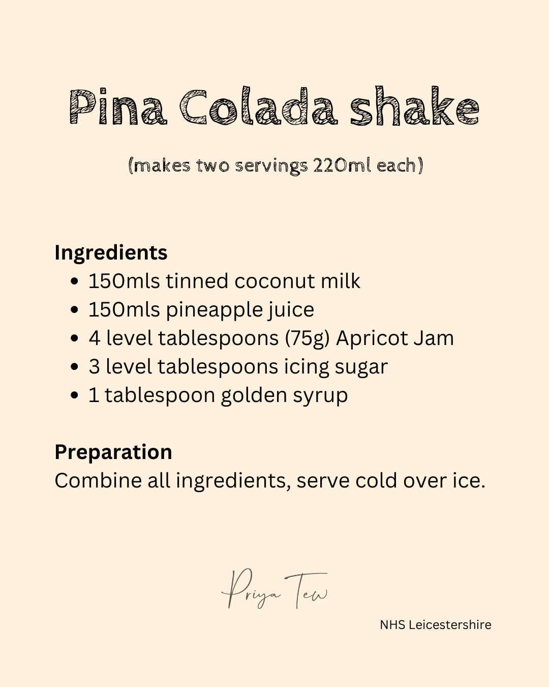 Recipe for a high protein pineapple vegan meal replacement shake