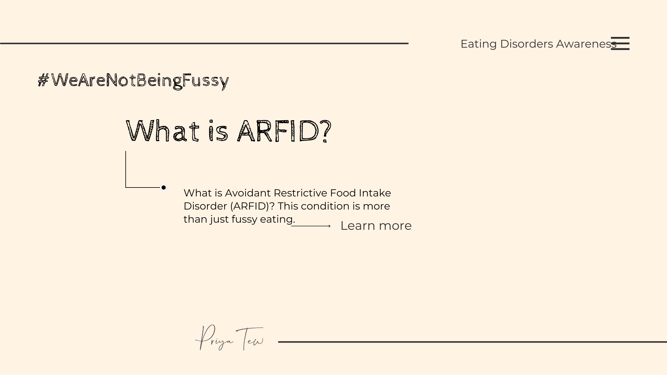 What is ARFID? It is more than fussy eating
