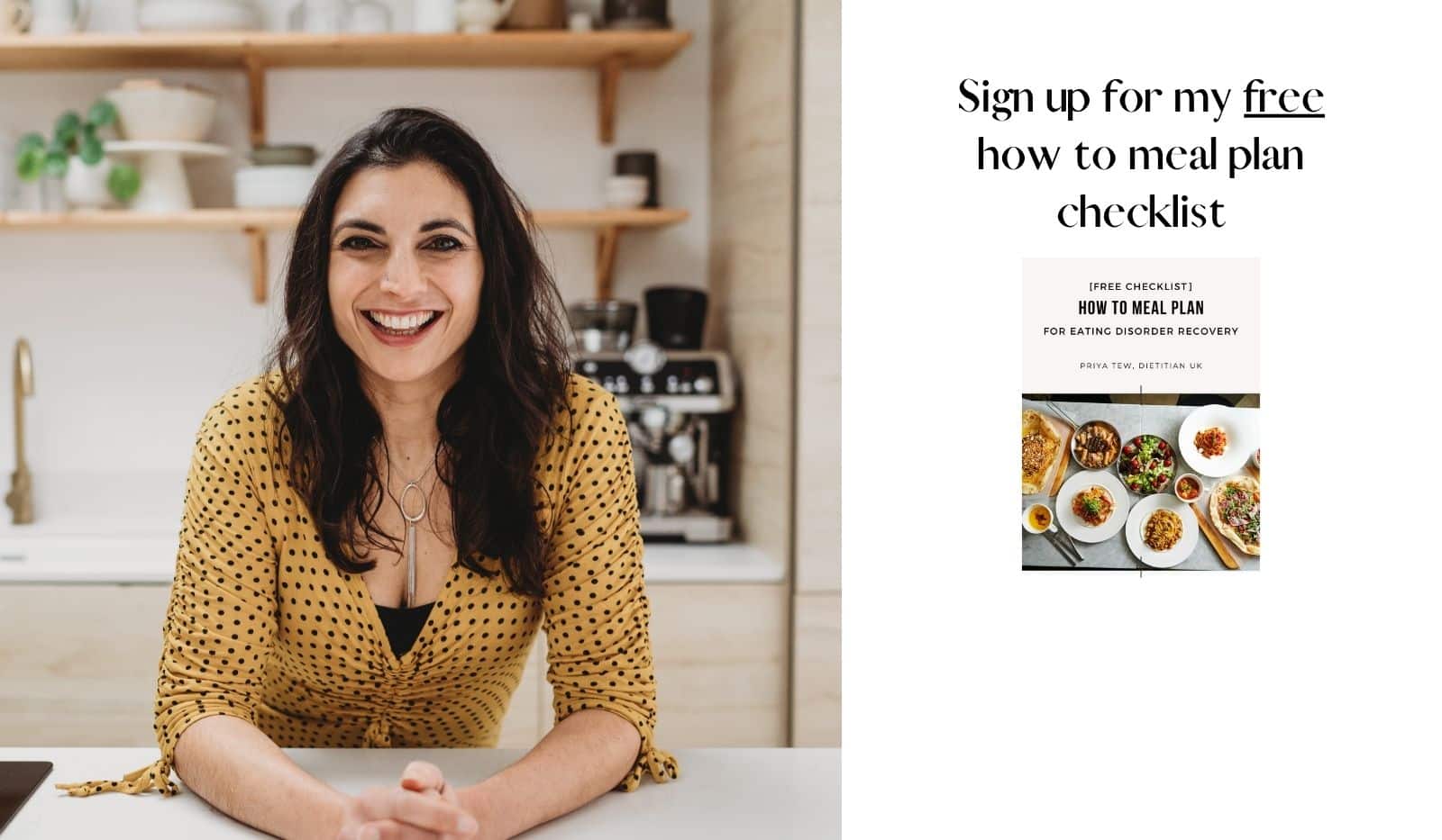 Sign up for my free how to meal plan checklist