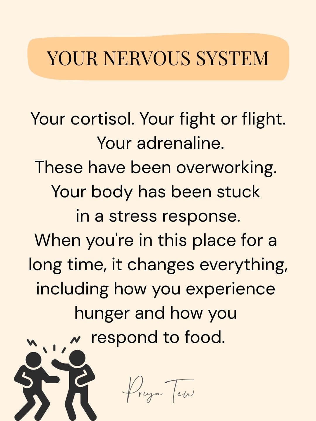 The nervous system can impact your eating and hunger levels 