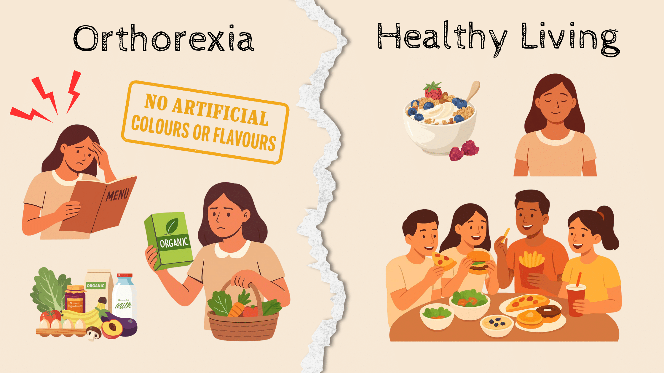 The difference between Orthorexia and healthy living